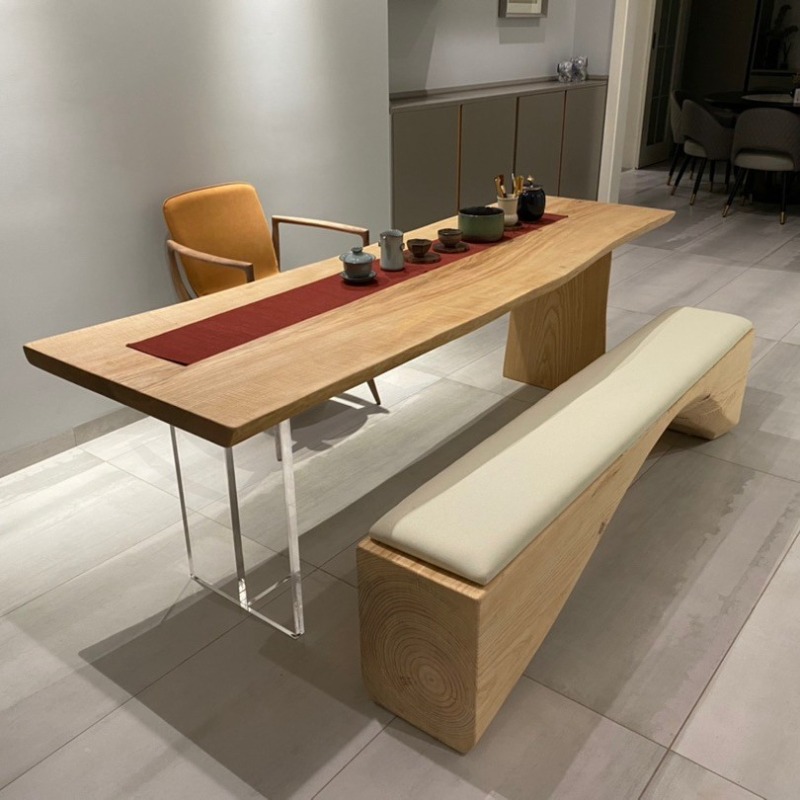Office Furniture And Desks - Nordycki Stół Pływający z Litego Drewna