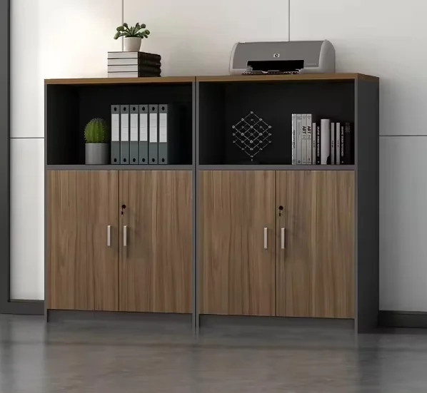 Office Furniture Filing Cabinets - Nowoczesna drewniana szafka biurowa z zamkiem,