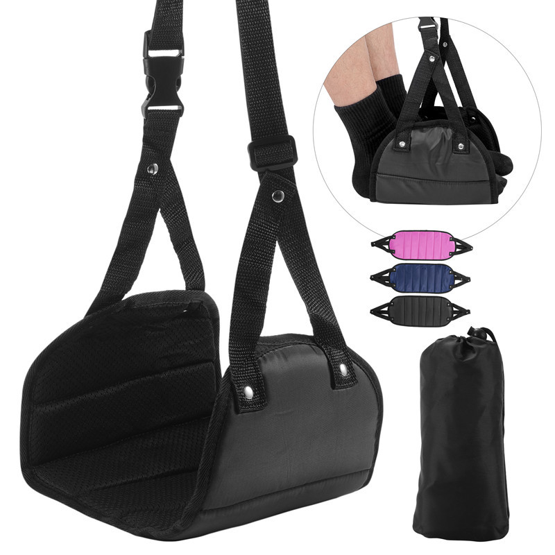Under Desk Hammock - 1 szt. Przenośny Podnóżek Podróżny dla