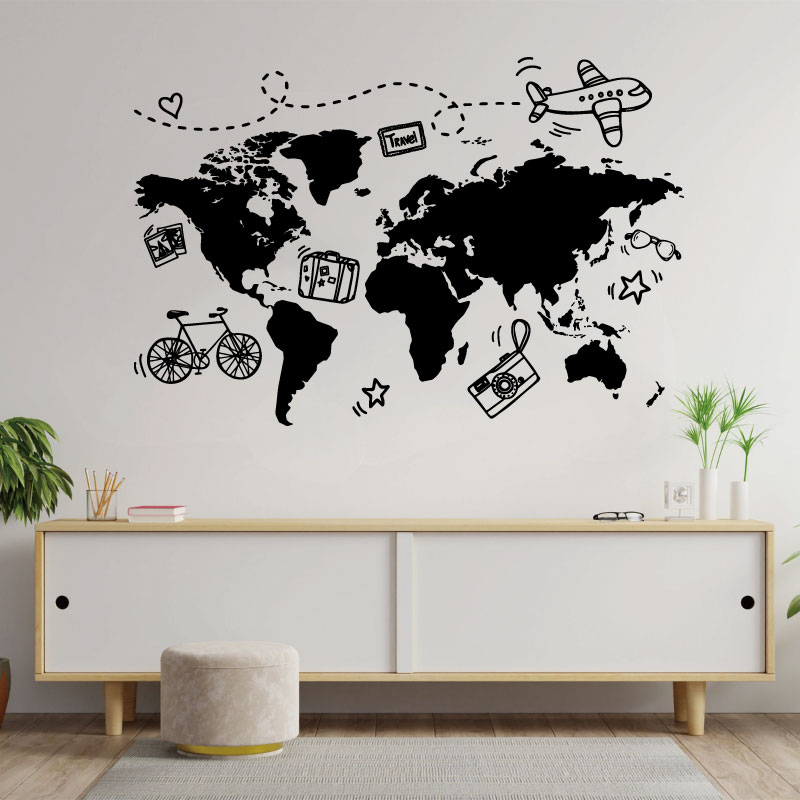 Go Travel World naklejka ścien – Office Furniture To Go recenzja i cena