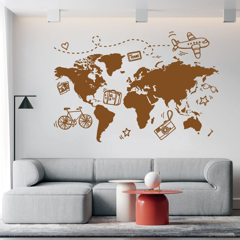 Go Travel World naklejka ścien – Office Furniture To Go recenzja i cena