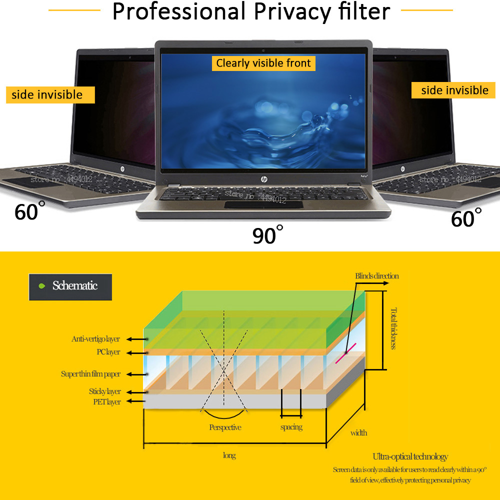 14 Cal 310mm * 174mm filtr pry – Monitor Privacy Filter recenzja i cena