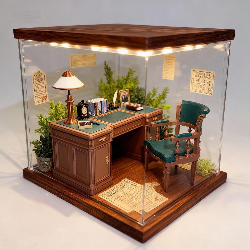 Zestaw miniaturowych mebli do  – Office Furniture And Desks recenzja i cena