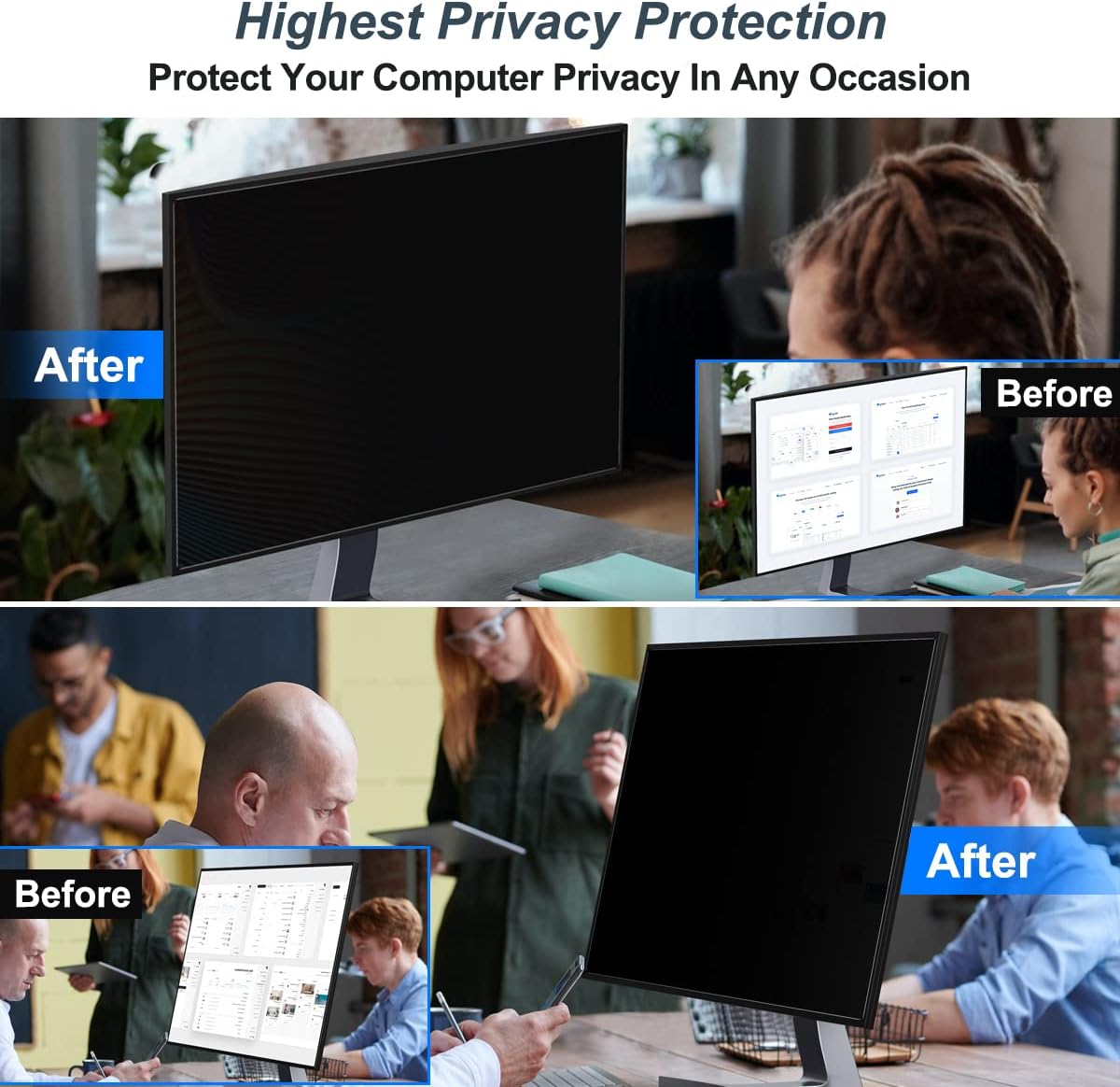 2 sztuki 24-calowych filtrów p – Monitor Privacy Filter recenzja i cena