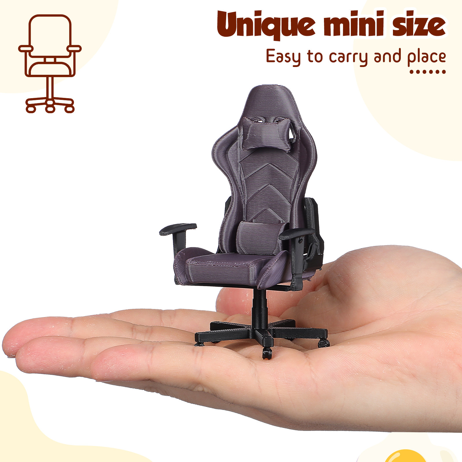 Miniaturowe krzesło gamingowe  – Office Furniture And Desks recenzja i cena