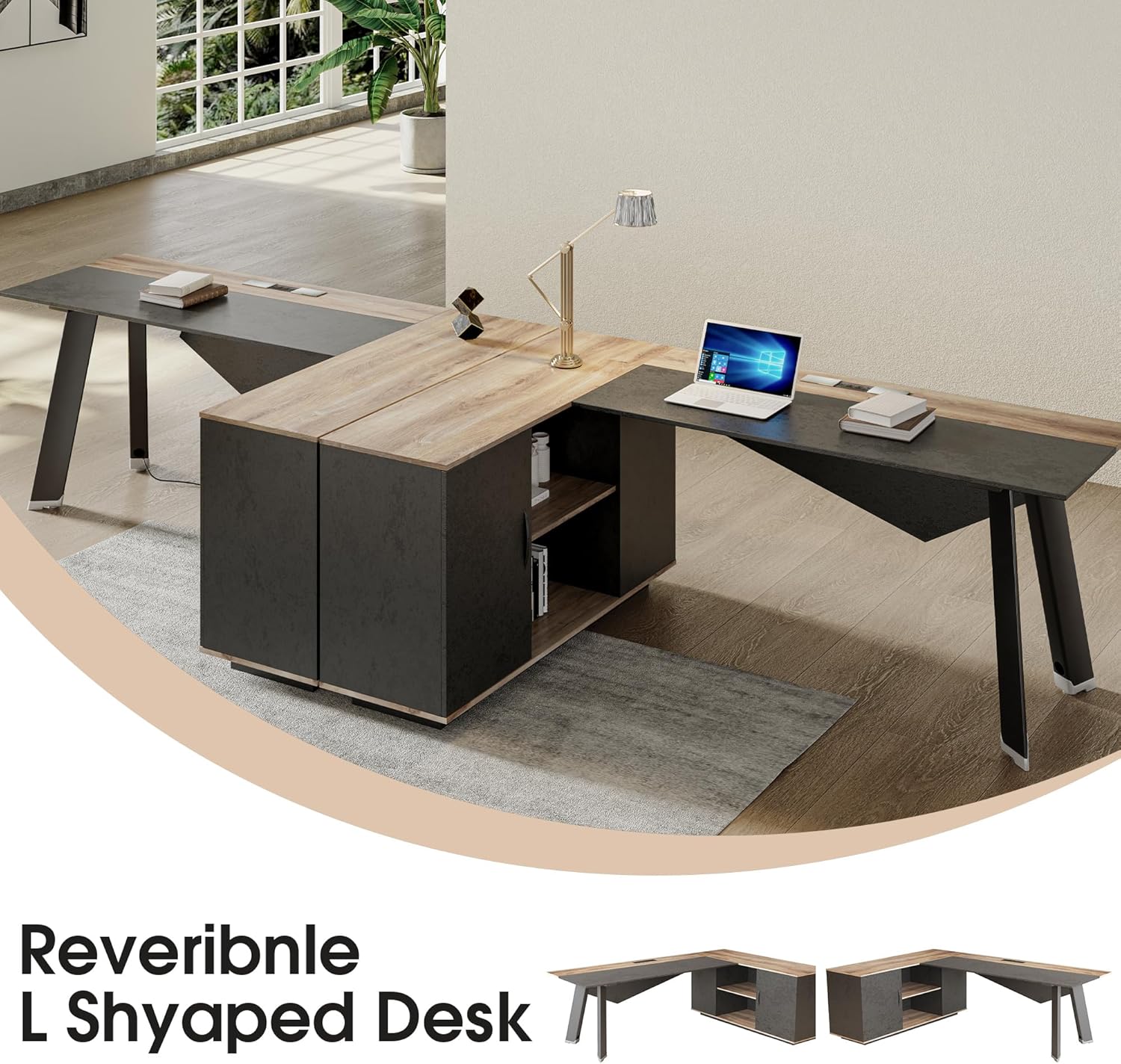 Biurko kierownicze w kształcie – Office Furniture Filing Cabinets recenzja i cena