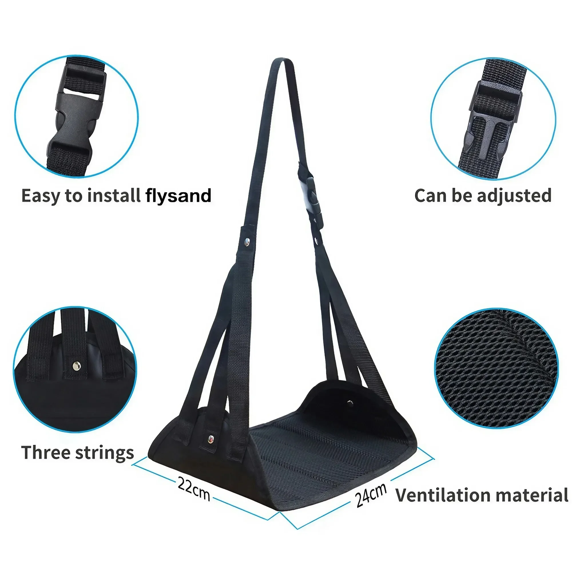 Podnóżek samochodowy Przenośne – Under Desk Hammock recenzja i cena